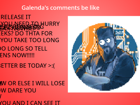 how Galneda's comments sections are...[not good]