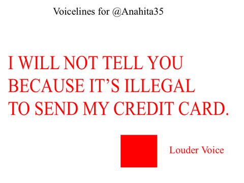 Voicelines for @Anahita35