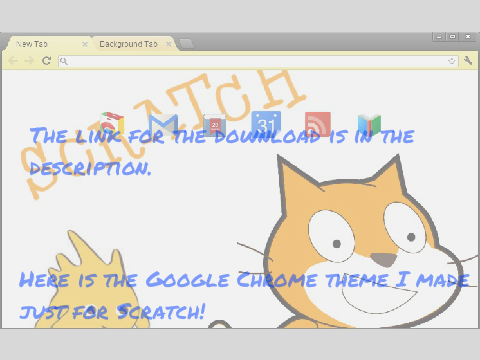 Google Chrome Scratch Theme (broken)