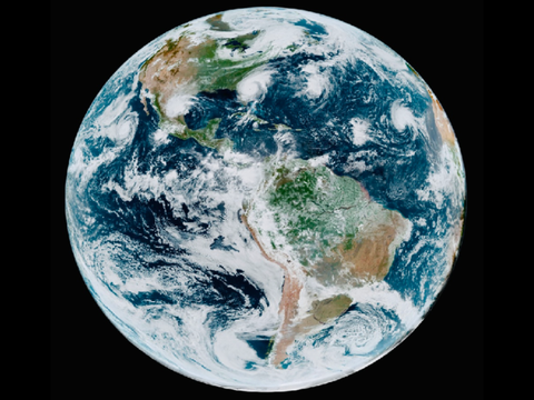 Planet and polar bear-Happi Earth Day