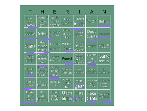 Therian bingo! remix remix remix
