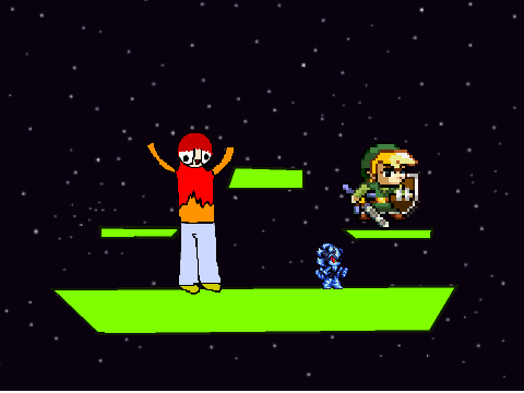 add yourself on a platform flying though space remix