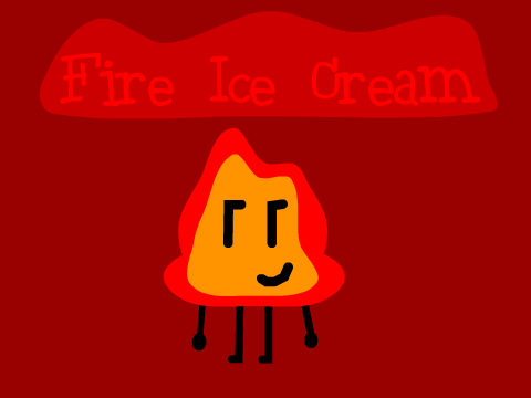 Custom Ice Cream #6 Fire Ice Cream