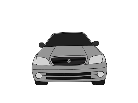 Maruti Suzuki Esteem Front View