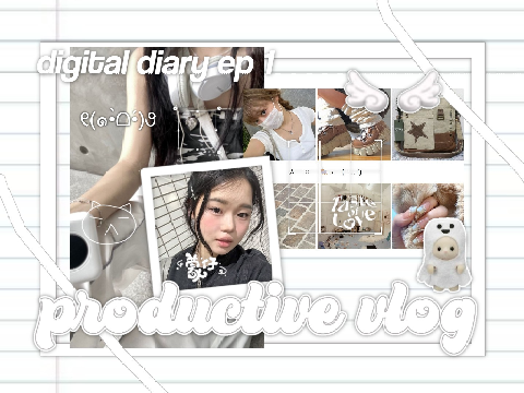 ⌒ productive vlog ๑ ᱖