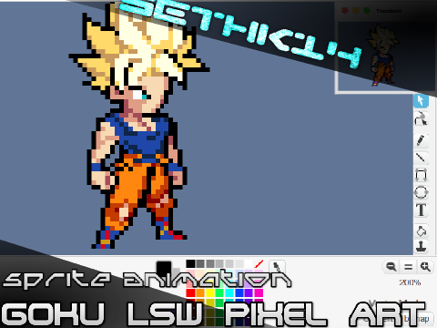 Goku LSW Pixel Art| SpeedSprite
