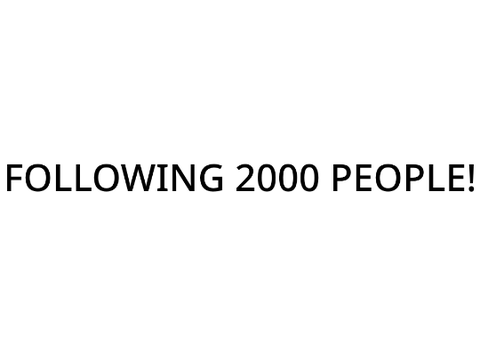 Following 2000 People! remix