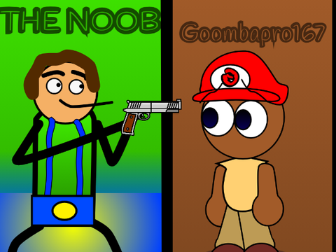 THE NOOB VS GOOMBPRO167 [2] 