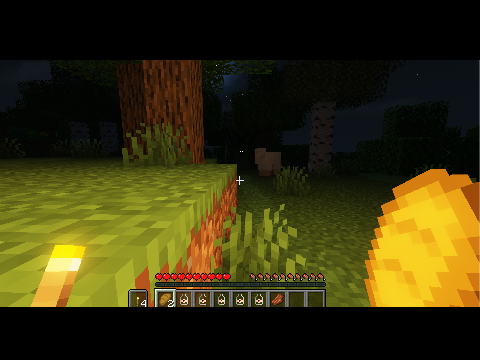 Cave sounds with scary images (minecraft)