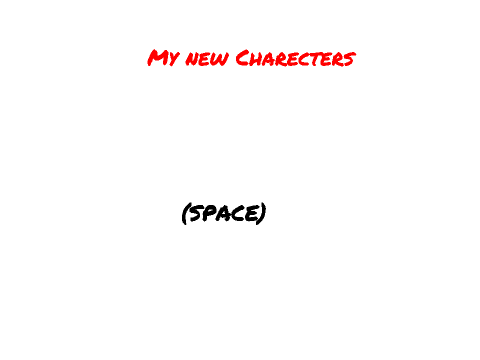 My Charecters