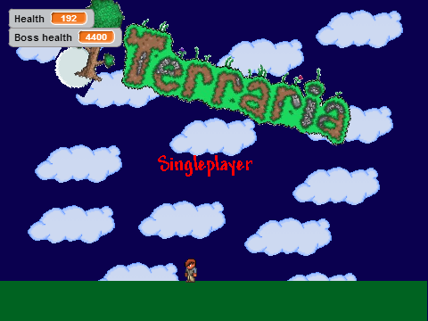 terraria boss fights Alpha 0.1