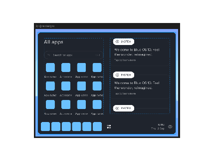 designs for blue OS