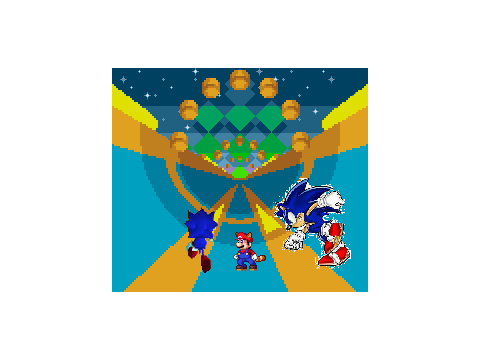 add yourself runnin forever with sonic and mario