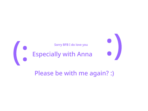 My apology project: :) BFB forgive me..