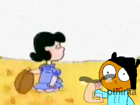 Charlie brown tries to kick the football (and fails) while i play unfitting music