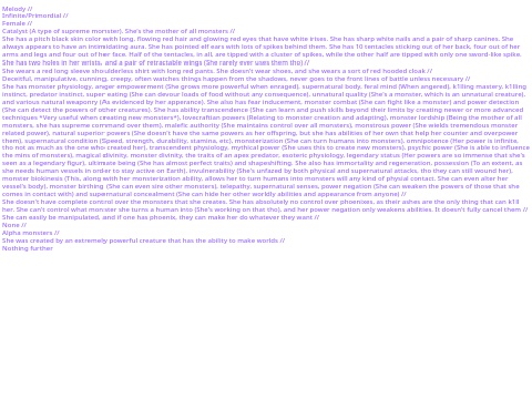 Bio #(Monster) for powers rp