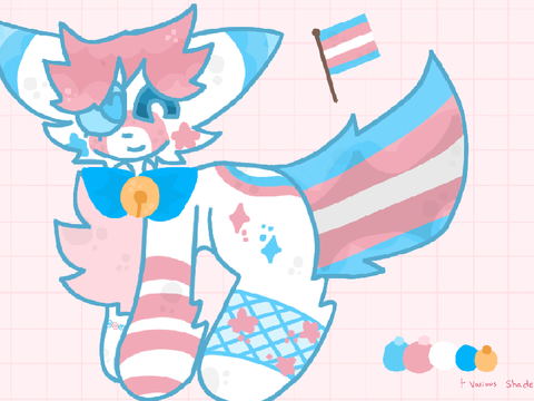 Transgender themed fox cotae!