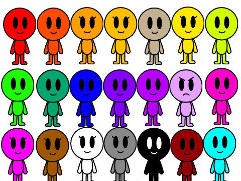 Some colourbuds vector pack (V1.0.7)