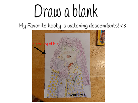 Draw a blank competition-my entry!! <33