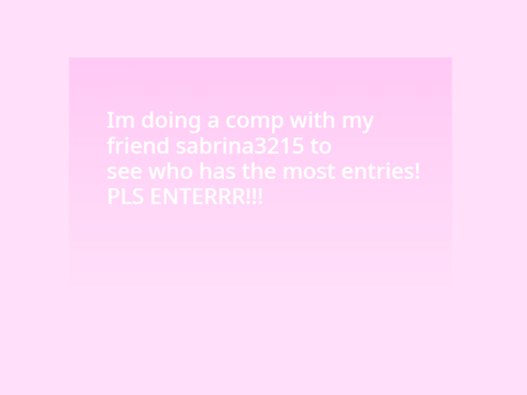 My entry