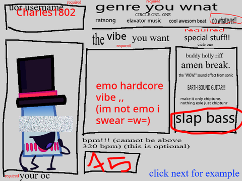 ill make songs for your ocs remix