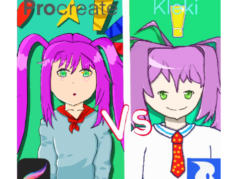 Procreate versus Kleki