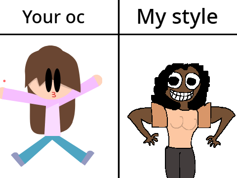 I will draw your oc in my style remix