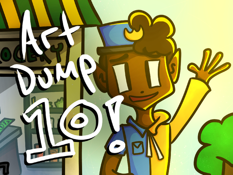 Art Dump 10, by yours truly, Knight