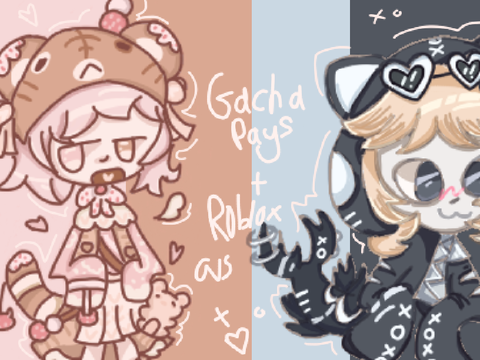 ʕ ᵔⰙᵔ⠕ʔ gacha pays + rblx avs!!⊹ ࣪ ˖