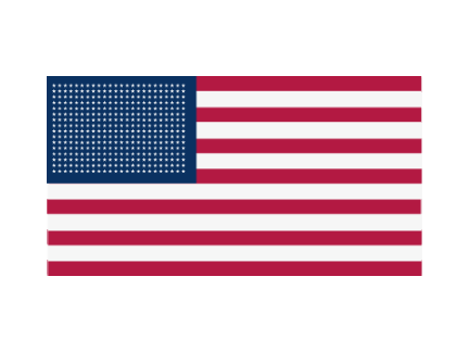 US Flag with 384 stars