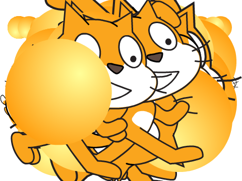 stamp cat and ball