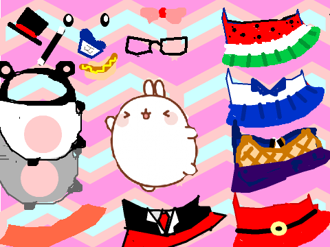  molang dress up ^_^