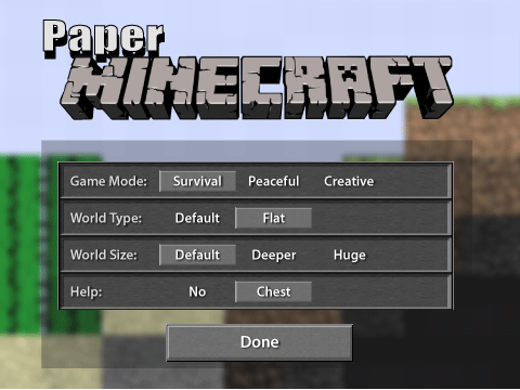Paper Minecraft v4.10c (2D Minecraft) remix remix