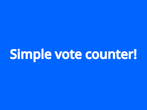 Simple vote counter!