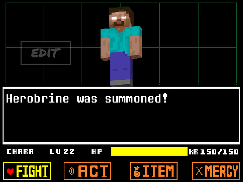 Herobrine Battle (Easy)
