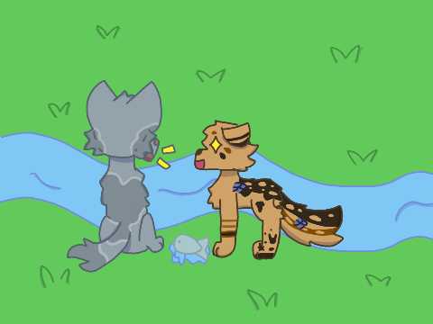 ☛ Trouttrot and Grasshopperpaw Scene ☚
