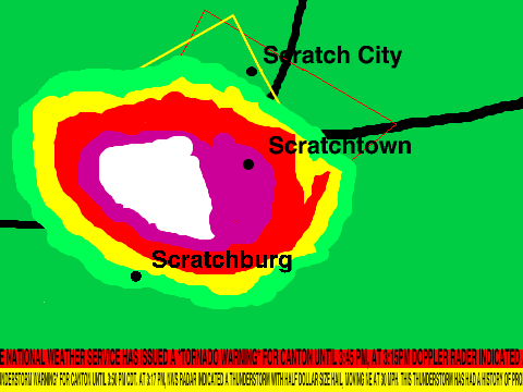 Tornado Warning for Scratch County (Remake)