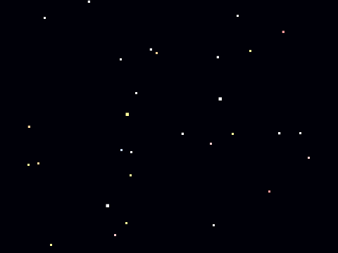 Retro Scrolling Stars