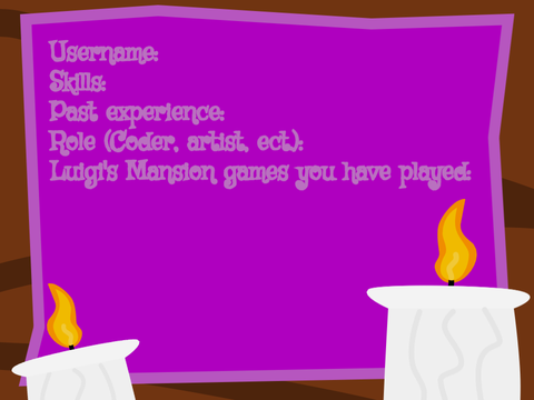 Luigi's Mansion Fusion - Dev Sign up