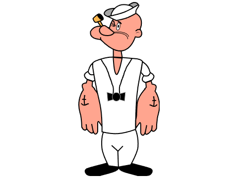 Popeye the Sailor Man vector