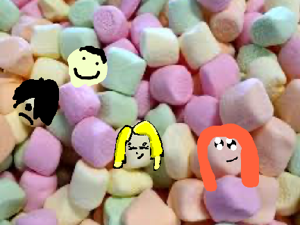 Draw your face on a marshmallow. remix remix remix.