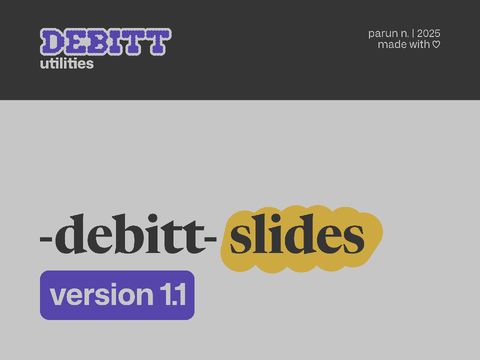 -debitt- slides v1.1