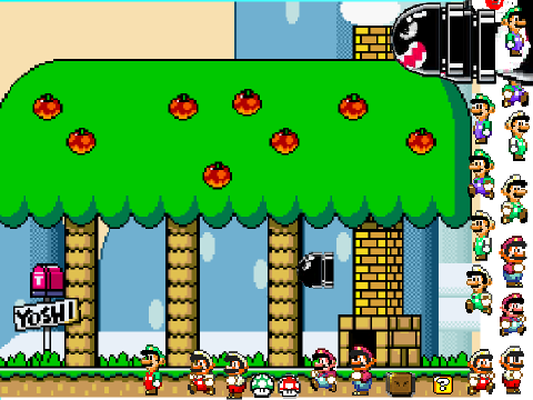 Super Mario World Scene Creator remix