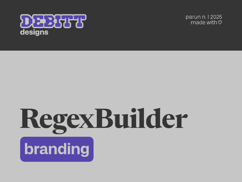 RegexBuilder branding