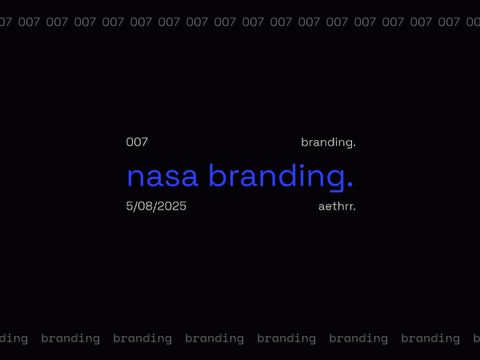 007 • branding - NASA.