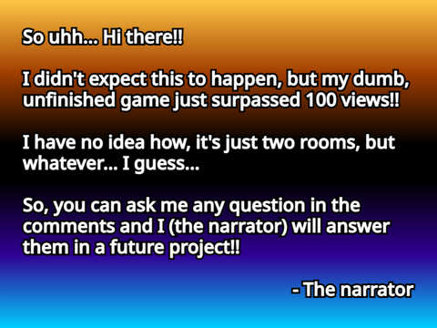 (CLOSED) Narator Q&A!!