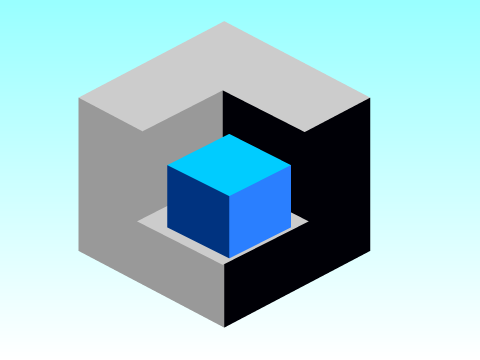 Flat Style Cube- Inkscape