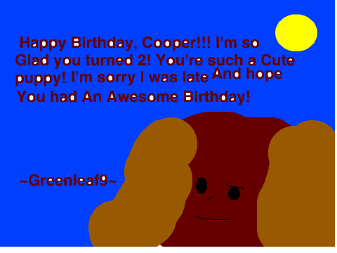 Happy Birthday, Cooper! :)