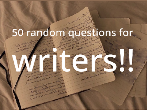 50 questions for writers! ✰ remix remix