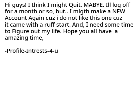 QUITING!